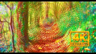 Magicpsilocybin mushroom trip simulation 4k visuals [upl. by Walston]