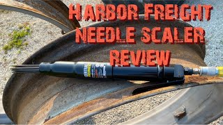 Harbor Freight CENTRAL PNEUMATIC Air Needle Scaler review [upl. by Atnek548]