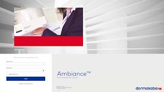 Ambiance Access Management Software training  Intro [upl. by Eblehs]