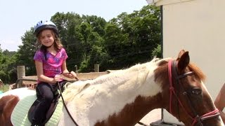 First Horseback Riding Lesson  Crazy8Family [upl. by Baal]