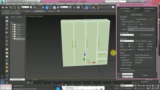 3d max how to create a wardrobe part1 [upl. by Crescint]