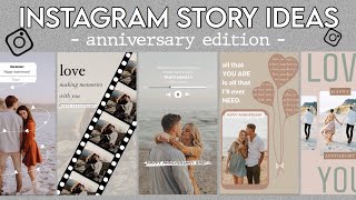 5 Creative Anniversary Story Ideas For Instagram  using the IG app ONLY [upl. by Anileh]