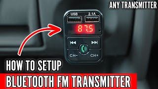 How to Setup Bluetooth FM Transmitter Also Best Sound Tips [upl. by Sandstrom]