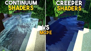 Continuum pe VS Creeper Shaders  Minecraft PE  118 [upl. by Kragh]