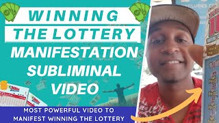 WINNING THE LOTTERY MANIFESTATION SUBLIMINAL VIDEO [upl. by Okoy]