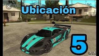 Ubicación de 5 Carros en GTA san Andreas  Rolwex [upl. by Ames]