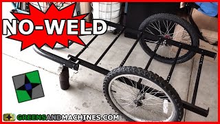 Quick amp Easy NoWeld Bicycle Trailer Build [upl. by Geller]