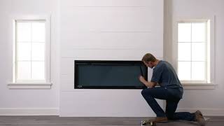 SimpliFire  How to Install a Recessed Electric Fireplace [upl. by Eeb966]