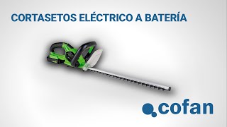 Cómo utilizar el Cortasetos Eléctrico a batería  Herramienta de Jardinería Cofan [upl. by Eicart]