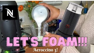 How To Foam Milk With Aeroccino 3 Make Coffee With Foam Tips amp Tricks  Easy Foamed Latte Recipe [upl. by Reffineg]