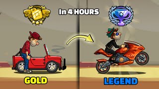 GOLD To LEGEND in 4 Hours Hill climb racing 2 [upl. by Ennagroeg210]