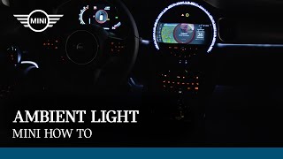 MINI Ambient Light  MINI HowTo [upl. by Magena]