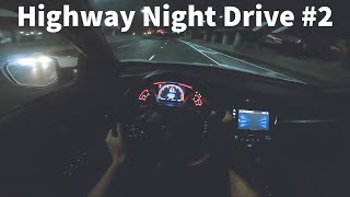 1 Hour Highway Night Driving for Sleep ASMR Relaxing 2 [upl. by Blau]