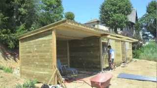 Building horse stables  time lapse [upl. by Inalawi]