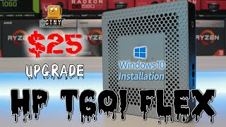 25 HP t610 Flex Thin Client PC Upgrade  Windows 10 Installation [upl. by Sillek]