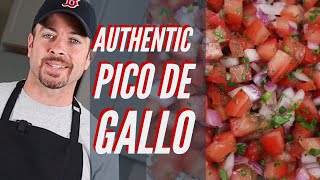 Pico de Gallo  How to Make Authentic Pico de Gallo  Salsa Fresca [upl. by Assisi]