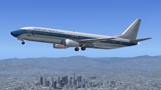 Microsoft Flight Simulator 2004  Seattle  Los Angeles  Boeing 737400 [upl. by Omidyar]