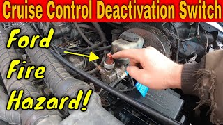 Ford Cruise Control Deactivation Switch Replacement with Motorcraft Parts OBS Ford Truck [upl. by Gnouhk452]