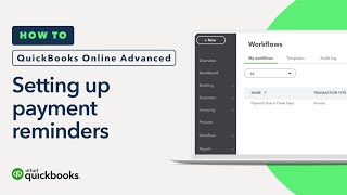 How to set up payment reminders  QuickBooks Online Advanced [upl. by Castillo]