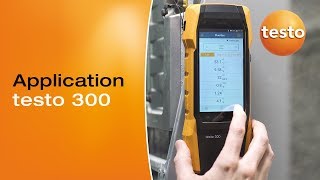 Flue gas measurement with the testo 300 flue gas analyzer [upl. by Pierette455]