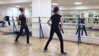 Anna Shcherbakova and Alexandra Trusova dance training [upl. by Kempe]