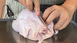 How to Debone a Whole Chicken Easily  How to Remove Bones from Chicken [upl. by Ardeid]