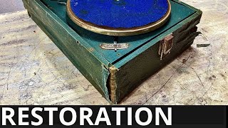 1938 rare Gramophone Restoration  I restored old record player [upl. by Sonnie]