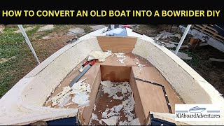 Boat conversion into Bowrider [upl. by Amerd]