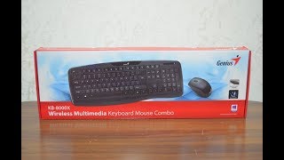 Genius Wireless Multimedia Keyboard and Mouse KB8000X Unboxing and Installations [upl. by Barty29]