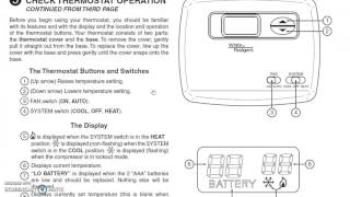 White Rodgers Thermostat Manual [upl. by Archie]