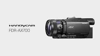 Product Feature  4K HDRHLG  FDRAX700  Sony  Handycam® [upl. by Ynattyrb]