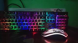 Gaming Keyboard amp Mouse  EWEADN KMX50  Review [upl. by Enialed]