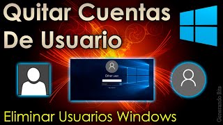 Como borrar y eliminar otra cuenta de usuario en Windows [upl. by Selwin]