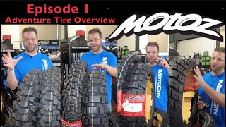 Ultimate ADV Tire Review  Ep1 Motoz Monday  Tractionator Adventure  RallZ  Desert HT  GPS [upl. by Max]