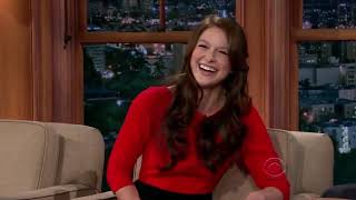 Melissa Benoist Shows Off Her Tattoos on Craig Ferguson [upl. by Ruby]