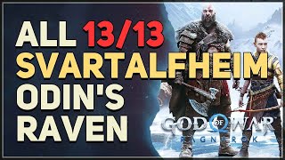 All 13 Svartalfheim Odins Raven Locations God of War Ragnarok [upl. by Kent643]