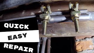 EASIEST WAY TO FIX A LEAKING GALVANIZED WATER LINE [upl. by Philander]