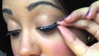 How To Apply False Eyelashes  EASIEST Tutorial [upl. by Neff]