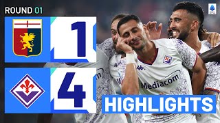 GenoaFiorentina 14  Viola Score Four Goals amp Highlights  Serie A 202324 [upl. by Husain]