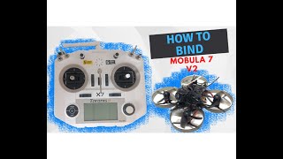 How to bind MOBULA7 v2 to Taranis qx7 access  antenna problem [upl. by Ahseken129]