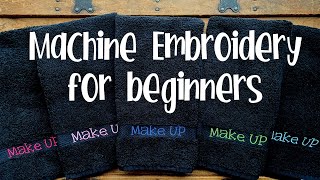 Machine Embroidery Basics 101 for BEGINNERS [upl. by Nired]