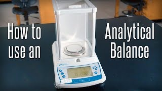 How to Use an Analytical Balance [upl. by Animar]