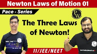 Newton Laws of Motion 01  First Secondamp Third Laws of Motion  Inertia  Class 11  JEE  NEET [upl. by Annayad529]