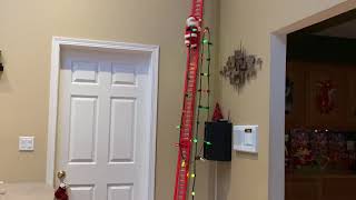 16 Foot Ladder Mr Christmas Super Duper Musical Climbing Walking Santa Hanging Christmas Lights [upl. by Ertnod]