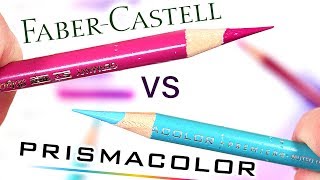 Prismacolor Premier VS Faber Castell Polychromos Colored Pencils  Which is better [upl. by Shreeves]