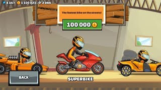 Hill Climb Racing 2  SUPERBIKE Update GamePlay Walkthrough [upl. by Namlas]