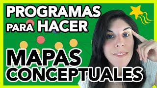 PROGRAMAS para hacer MAPAS CONCEPTUALES [upl. by Raye633]