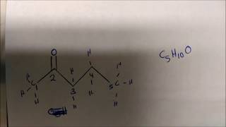 How To Get Molecular Formulas From Line Angle Structures Skeletal [upl. by Dami159]