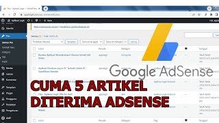 Mengajukan Monetisasi Situs Ke Google Adsense [upl. by Cotsen]