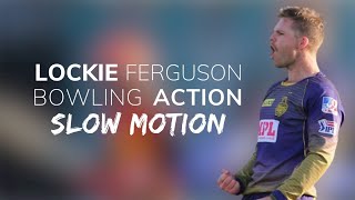 Lockie Ferguson Bowling Action SlowMotion [upl. by Eiramnwad211]